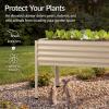 image:imageBest Choice Products 48x24x30in Galvanized Raised Garden Bed Metal Elevated Planter Box Vegetable Garden for Backyard Patio Balcony 100 Non Toxic Materials  Dark Brown Wood GrainBeige