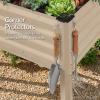 image:imageBest Choice Products 48x24x30in Galvanized Raised Garden Bed Metal Elevated Planter Box Vegetable Garden for Backyard Patio Balcony 100 Non Toxic Materials  Dark Brown Wood GrainBeige