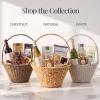 image:imageBest Choice Products Handwoven Gift Basket for Mothers Day Large Woven Storage Basket for Gifts Candles amp Flowers WCollapsible Handle Tapered Shape Water Hyacinth 15 Inch Basket  WhiteChestnut