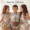 image:imageBest Choice Products Handwoven Gift Basket for Mothers Day Large Woven Storage Basket for Gifts Candles amp Flowers WCollapsible Handle Tapered Shape Water Hyacinth 15 Inch Basket  WhiteChestnut