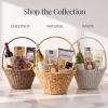 image:imageBest Choice Products Handwoven Gift Basket for Mothers Day Large Woven Storage Basket for Gifts Candles amp Flowers WCollapsible Handle Tapered Shape Water Hyacinth 15 Inch Basket  WhiteChestnut
