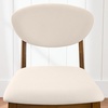 image:imageBest Choice Products Set of 2 CounterHeight Bar Stools MidCentury Modern Armless Wood Stools WUpholstered Seat Cushion amp Backrest for Kitchen Island or Dining Room Bar  WalnutGrayWalnutCream