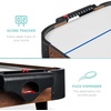 image:imageBest Choice Products Portable Tabletop Air Hockey Table for Game Room w 100V Motor Electric Fan 2 Strikers 2 PucksWalnut