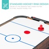 image:imageBest Choice Products Portable Tabletop Air Hockey Table for Game Room w 100V Motor Electric Fan 2 Strikers 2 PucksWalnut