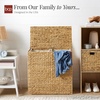 image:imageBest Choice Products XLarge Laundry Hamper with Lid Natural Handwoven Hyacinth Laundry Basket WRemoveable amp Washable Liner Bag Portable Handles 53 Gallon 200 liters  ChestnutGray