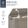 image:imageBest Choice Products XLarge Laundry Hamper with Lid Natural Handwoven Hyacinth Laundry Basket WRemoveable amp Washable Liner Bag Portable Handles 53 Gallon 200 liters  ChestnutGray