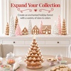 image:imageBest Choice Products 15in Ceramic Christmas Tree Prelit HandPainted Tabletop Holiday Tree 2 Star Toppers 64 Lights  Green wWarm White BulbsGingerbread  White