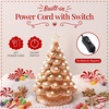 image:imageBest Choice Products 15in Ceramic Christmas Tree Prelit HandPainted Tabletop Holiday Tree 2 Star Toppers 64 Lights  Green wWarm White BulbsGingerbread  White