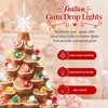 image:imageBest Choice Products 15in Ceramic Christmas Tree Prelit HandPainted Tabletop Holiday Tree 2 Star Toppers 64 Lights  Green wWarm White BulbsGingerbread  Multi