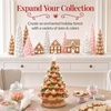 image:imageBest Choice Products 15in Ceramic Christmas Tree Prelit HandPainted Tabletop Holiday Tree 2 Star Toppers 64 Lights  Green wWarm White BulbsGingerbread  Multi