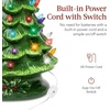 image:imageBest Choice Products 15in Ceramic Christmas Tree Prelit HandPainted Tabletop Holiday Tree 2 Star Toppers 64 Lights  Green wWarm White BulbsGreen W Multicolored Lights