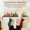 image:imageBest Choice Products 15in Ceramic Christmas Tree Prelit HandPainted Tabletop Holiday Tree 2 Star Toppers 64 Lights  Green wWarm White BulbsGreen W Warm White Lights