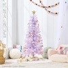 image:imageBest Choice Products 4ft Prelit Christmas Tree Artificial Mini Tree Perfect for Kids Apartments Bedroom with Twinkling LED Lights  Sage Green 2