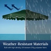 image:imageBest Choice Products Patio Market Umbrella with Wavy Trim UV Fade Resistant 210g Canopy Crank amp Tilt Wind Vent HeavyDuty FrameGreen