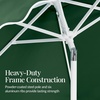 image:imageBest Choice Products Patio Market Umbrella with Wavy Trim UV Fade Resistant 210g Canopy Crank amp Tilt Wind Vent HeavyDuty FrameGreen