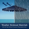 image:imageBest Choice Products Patio Market Umbrella with Wavy Trim UV Fade Resistant 210g Canopy Crank amp Tilt Wind Vent HeavyDuty FrameNavy Blue