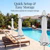 image:imageBest Choice Products Patio Market Umbrella with Wavy Trim UV Fade Resistant 210g Canopy Crank amp Tilt Wind Vent HeavyDuty FrameWhite