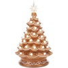 image:imageBest Choice Products 15in Ceramic Christmas Tree Prelit HandPainted Tabletop Holiday Tree 2 Star Toppers 64 Lights  Green wWarm White BulbsGingerbread  White