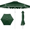 image:imageBest Choice Products Patio Market Umbrella with Wavy Trim UV Fade Resistant 210g Canopy Crank amp Tilt Wind Vent HeavyDuty FrameGreen