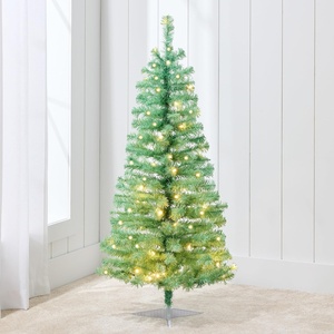 image:imageBest Choice Products 4ft Prelit Christmas Tree Artificial Mini Tree Perfect for Kids Apartments Bedroom with Twinkling LED Lights  Sage Green 2