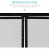 image:imageBest Choice Products 385x31in 2Door Fireplace Screen Handcrafted Wrought Iron Decorative Mesh Geometric Fire Spark Guard wMagnetic Panels  BlackBlack