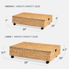 image:imageBest Choice Products Under Bed Storage Containers WLid Wheels and Handles 2Pack Large Handwoven Water Hyacinth Closet Organizer Shoe Storage Bins MultiPurpose Nesting Baskets  ChestnutNatural