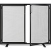 image:imageBest Choice Products 385x31in 2Door Fireplace Screen Handcrafted Wrought Iron Decorative Mesh Geometric Fire Spark Guard wMagnetic Panels  BlackBlack