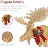 image:imageBest Choice Products 5ft 2Piece Moose Family Lighted Outdoor Christmas Yard Decoration LightUp Dcor Set w 370 LED Lights Zip Ties  GoldGold  Extra Large