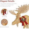 image:imageBest Choice Products 5ft 2Piece Moose Family Lighted Outdoor Christmas Yard Decoration LightUp Dcor Set w 370 LED Lights Zip Ties  GoldGold  Large