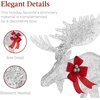 image:imageBest Choice Products 5ft 2Piece Moose Family Lighted Outdoor Christmas Yard Decoration LightUp Dcor Set w 370 LED Lights Zip Ties  GoldSilver  Large