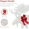 image:imageBest Choice Products 5ft 2Piece Moose Family Lighted Outdoor Christmas Yard Decoration LightUp Dcor Set w 370 LED Lights Zip Ties  GoldWhite  Extra Large