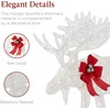 image:imageBest Choice Products 5ft 2Piece Moose Family Lighted Outdoor Christmas Yard Decoration LightUp Dcor Set w 370 LED Lights Zip Ties  GoldWhite  Large