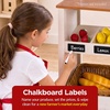 image:imageBest Choice Products Grocery Store Playset for Kids with Cash Register and 22 Play Food Accessories Wooden Farmers Market Stand Storage Bins amp Baskets for Toddlers Boys Girls 3