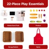 image:imageBest Choice Products Grocery Store Playset for Kids with Cash Register and 22 Play Food Accessories Wooden Farmers Market Stand Storage Bins amp Baskets for Toddlers Boys Girls 3