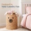 image:imageBest Choice Products Kids Large Bear Laundry Hamper Handwoven Water Hyacinth Laundry Basket Nursery amp Kids Room Storage Basket For Toys Blankets Clothes amp Laundry 26 Gallon 98 Liters