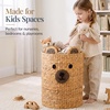 image:imageBest Choice Products Kids Large Bear Laundry Hamper Handwoven Water Hyacinth Laundry Basket Nursery amp Kids Room Storage Basket For Toys Blankets Clothes amp Laundry 26 Gallon 98 Liters