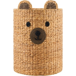 image:imageBest Choice Products Kids Large Bear Laundry Hamper Handwoven Water Hyacinth Laundry Basket Nursery amp Kids Room Storage Basket For Toys Blankets Clothes amp Laundry 26 Gallon 98 Liters