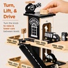 image:image3Story Wooden Parking Garage Playset for Kids BlueBlack
