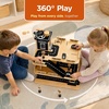image:image3Story Wooden Parking Garage Playset for Kids BlueBlack