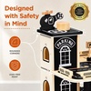 image:image3Story Wooden Parking Garage Playset for Kids BlueBlack