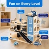 image:image3Story Wooden Parking Garage Playset for Kids BlueBlue