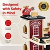image:image3Story Wooden Parking Garage Playset for Kids BlueRed