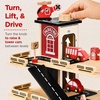 image:image3Story Wooden Parking Garage Playset for Kids BlueRed