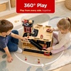 image:image3Story Wooden Parking Garage Playset for Kids BlueRed