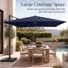 image:imageBest Choice Products 10x10ft Cantilever Patio Umbrella 5 Year Fade Resistant 260 GSM Canopy Smooth Tilt Adjustment and Aluminum Frame  Navy BlueNavy Blue