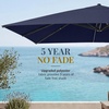 image:imageBest Choice Products 10x10ft Cantilever Patio Umbrella 5 Year Fade Resistant 260 GSM Canopy Smooth Tilt Adjustment and Aluminum Frame  Navy BlueNavy Blue