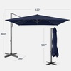 image:imageBest Choice Products 10x10ft Cantilever Patio Umbrella 5 Year Fade Resistant 260 GSM Canopy Smooth Tilt Adjustment and Aluminum Frame  Navy BlueNavy Blue
