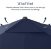 image:imageBest Choice Products 10x10ft Cantilever Patio Umbrella 5 Year Fade Resistant 260 GSM Canopy Smooth Tilt Adjustment and Aluminum Frame  Navy BlueNavy Blue