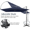 image:imageBest Choice Products 10x10ft Cantilever Patio Umbrella 5 Year Fade Resistant 260 GSM Canopy Smooth Tilt Adjustment and Aluminum Frame  Navy BlueNavy Blue