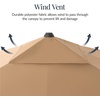 image:imageBest Choice Products 10x10ft Cantilever Patio Umbrella 5 Year Fade Resistant 260 GSM Canopy Smooth Tilt Adjustment and Aluminum Frame  Navy BlueTan